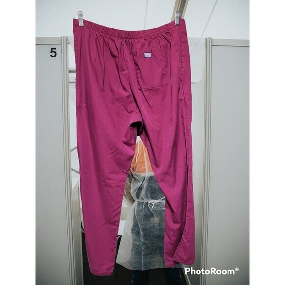 Cherokee Maroon Scrub Pants Size L (F96) - Picture 2 of 2